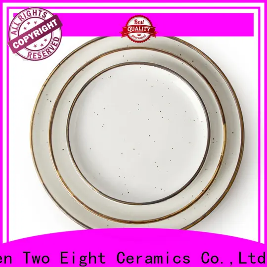 Two Eight High-quality hand painted plates company for dinner 1