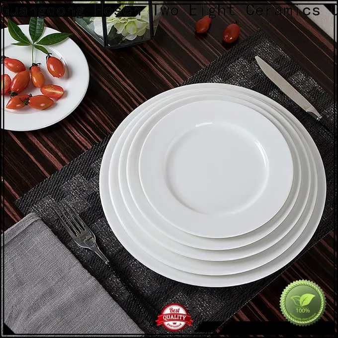 Two Eight white dinner plates wedding factory for dinner 1