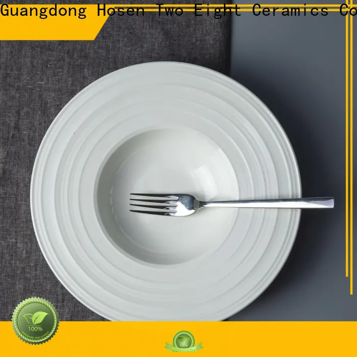 Two Eight white plates dinner manufacturers for dinning room 1