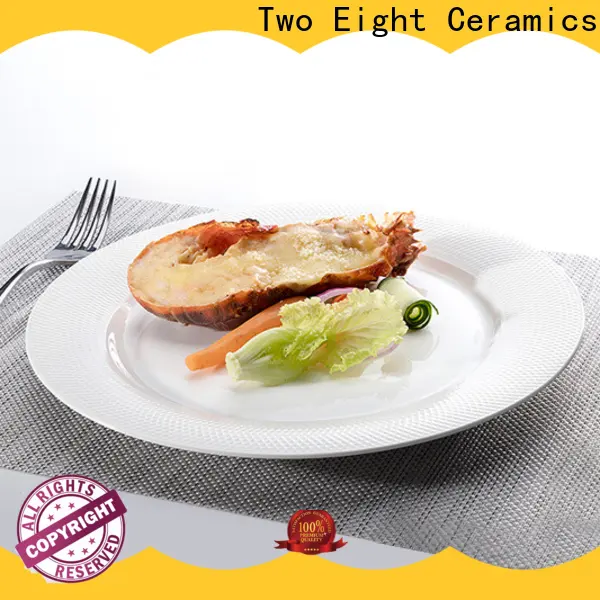 Two Eight Custom plain white ceramic plates factory for dinner 1