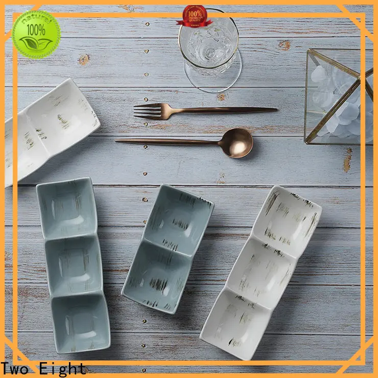 Two Eight New handmade pottery dishes Supply for bistro 1