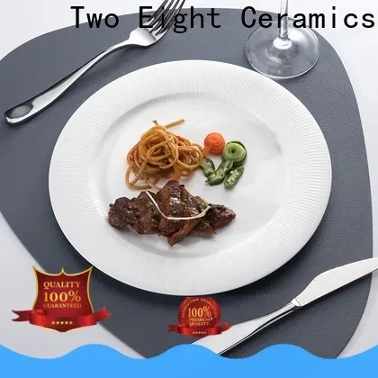 Two Eight ceramic plate printing for business for restaurant 1