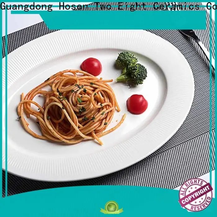 Two Eight Top white plate for business for home 1