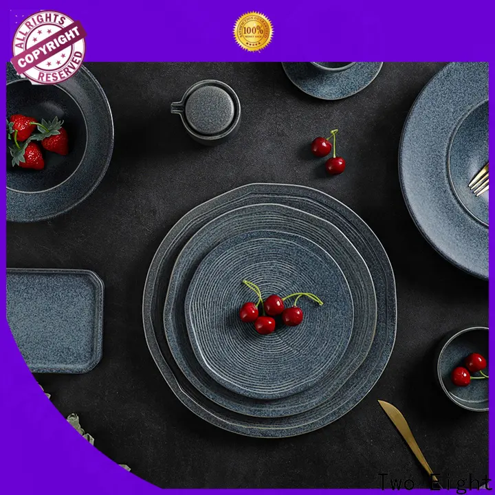 Two Eight Wholesale custom restaurant plates for business for dinner 1