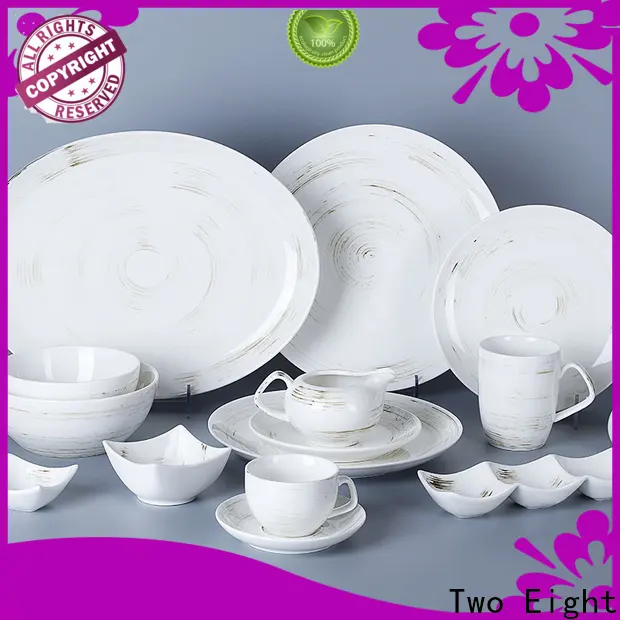 Two Eight Wholesale restaurant style dinner plates manufacturers for dinner 1