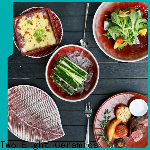 Two Eight contemporary porcelain dinnerware factory for restaurant 1