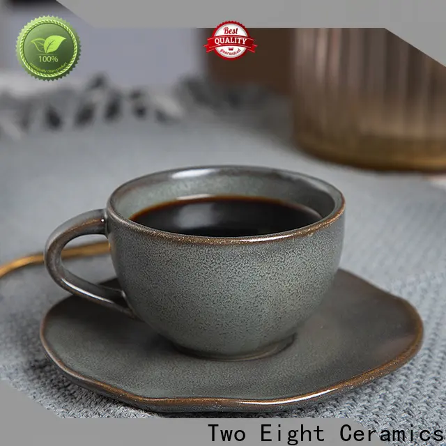 Two Eight blue coffee mugs for business for dinning room 1