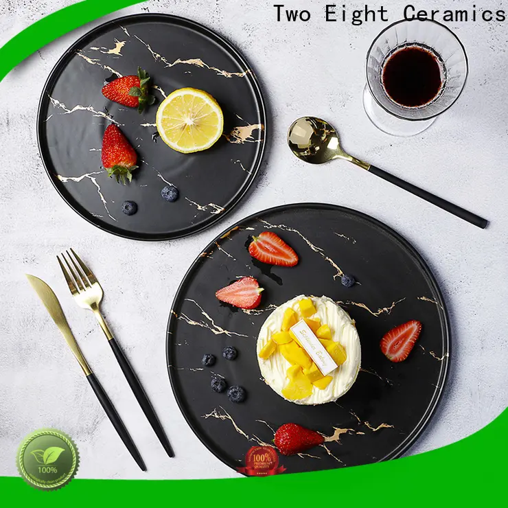 Two Eight small ceramic plates for business for dinner 1