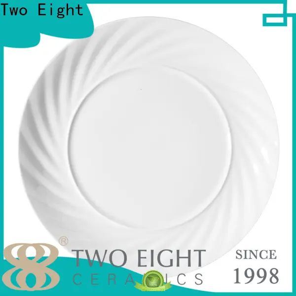 Two Eight plain white ceramic plates manufacturers for home 1