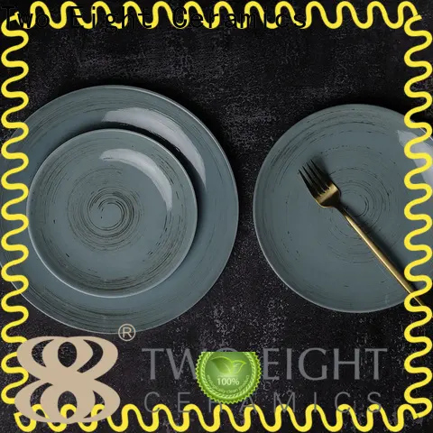 Latest flat ceramic plate Supply for home 1