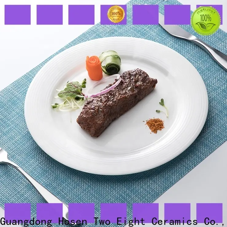 New white porcelain plates company for bistro 1