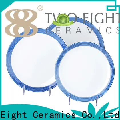 Two Eight New painted plates company for bistro 1