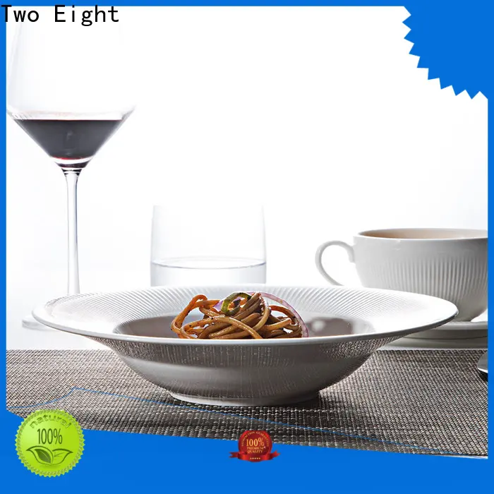 Two Eight bone china plates company for restaurant 1
