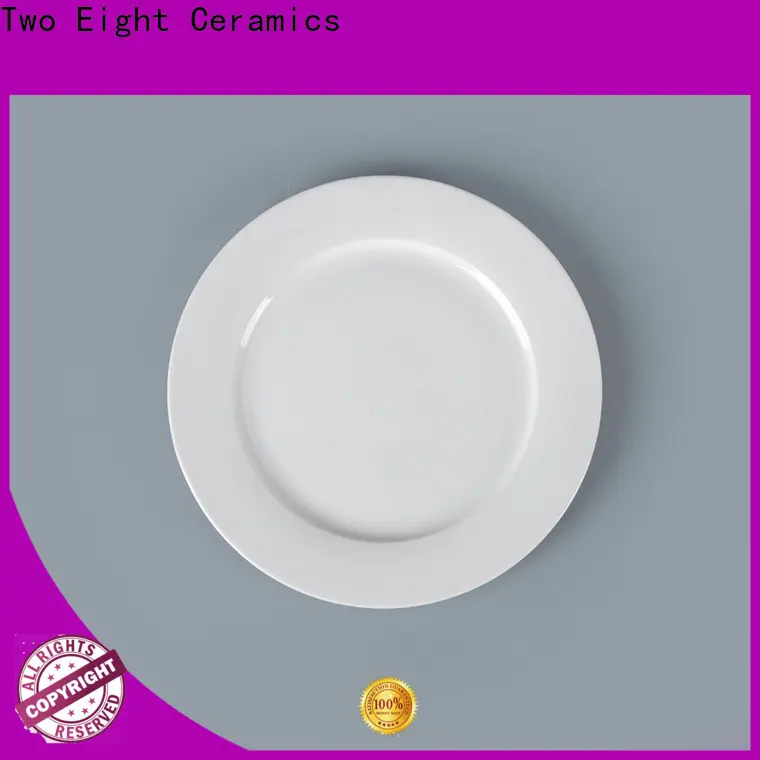 Two Eight Custom white porcelain plate hotel Suppliers for hotel 1
