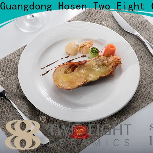 Two Eight plate porcelain white factory for hotel 1