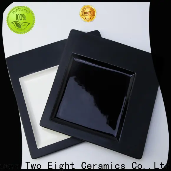 Two Eight Latest coloured ceramic plates manufacturers for kitchen 1