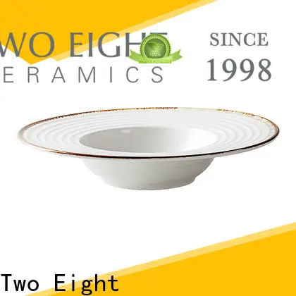 Two Eight white ceramic dinner plates Supply for dinner 1