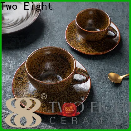 Two Eight porcelain coffee mugs company for restaurant 1