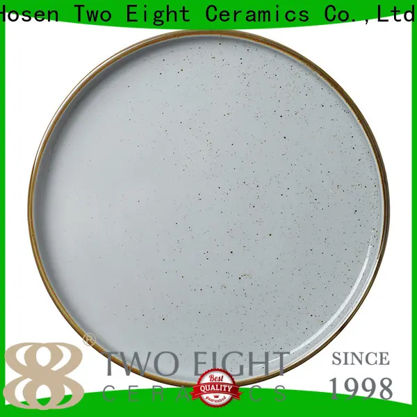 Two Eight flat ceramic plate factory for restaurant 1