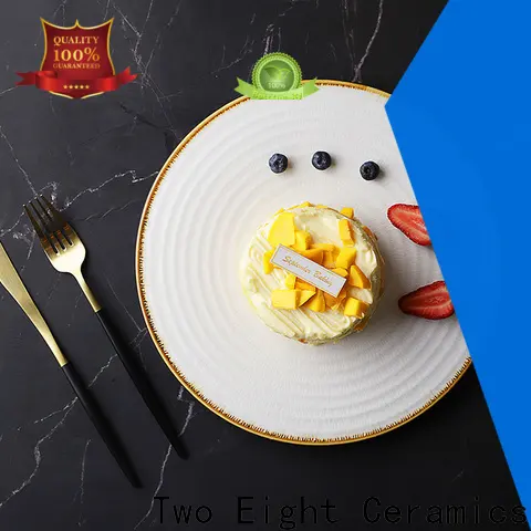Two Eight Top white plates dinner Supply for kitchen 1