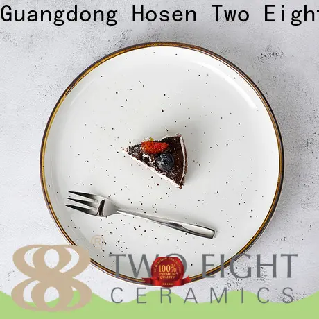 Two Eight dinner plates porcelain factory for home 1