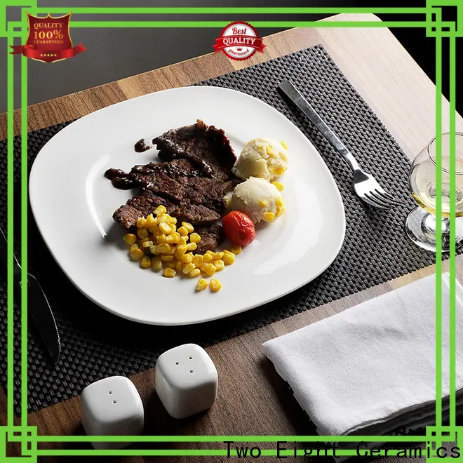 Two Eight Latest square ceramic plates factory for dinner 1