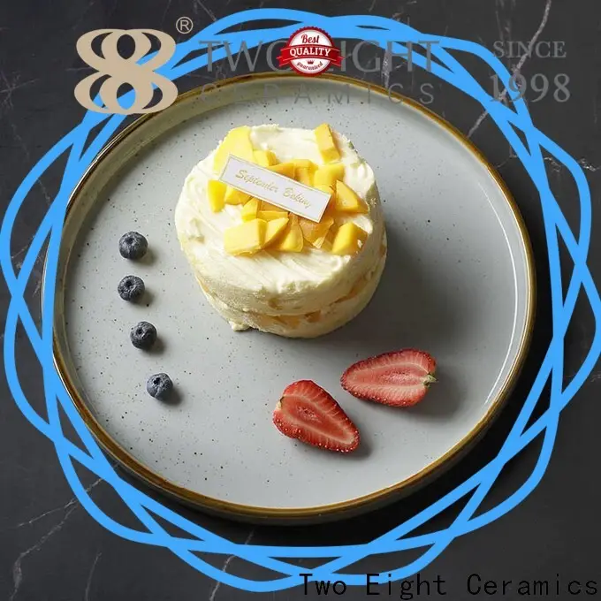 Two Eight Top unglazed ceramic plates Supply for home 1