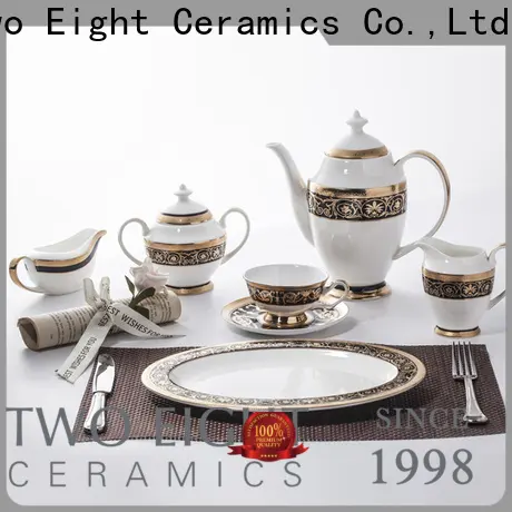 Two Eight Custom dining set plates factory for hotel 1