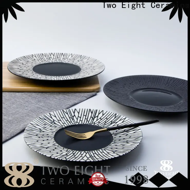 Two Eight personalized ceramic plates factory for hotel 1