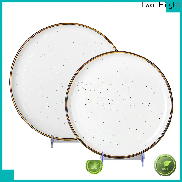 Top two color plate for business for restaurant 1