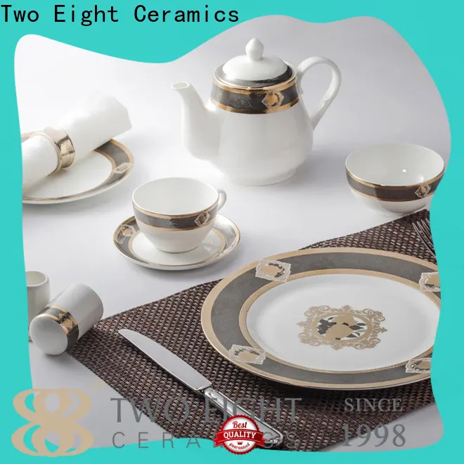 Two Eight black and white tea set for business for home 1