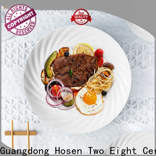 Two Eight Wholesale white porcelain plate hotel company for restaurant 1