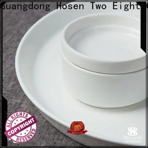 Two Eight ceramic restaurant plates 1