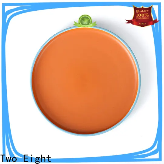 Two Eight High-quality colorful ceramic plate Supply for dinner 1