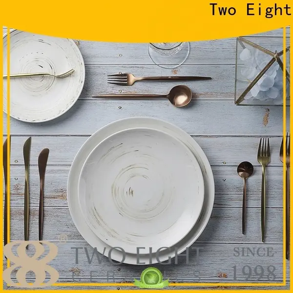 Two Eight Latest rustic ceramic plates factory for dinning room 1