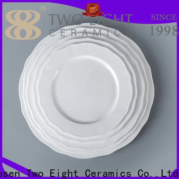 Two Eight Wholesale white plates dinner Supply for restaurant 1