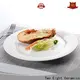 Two Eight flat white porcelain plate Suppliers for bistro 1
