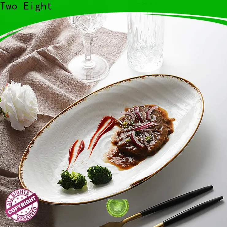 Two Eight ceramic cake plates factory for bistro1 1