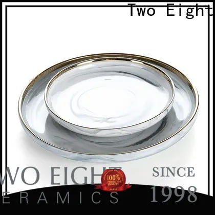 Two Eight handmade pottery plates factory for bistro1 1