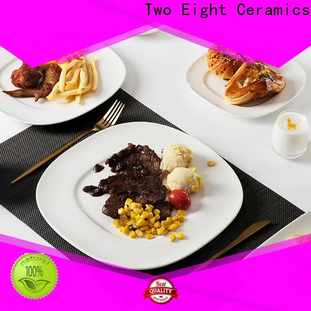 Custom plates pottery manufacturers for bistro 1