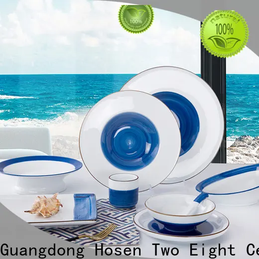 Two Eight Latest plain white ceramic plates Supply for home 1