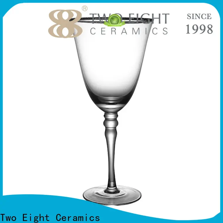 Latest gold rimmed wine glasses Suppliers for dinner 1