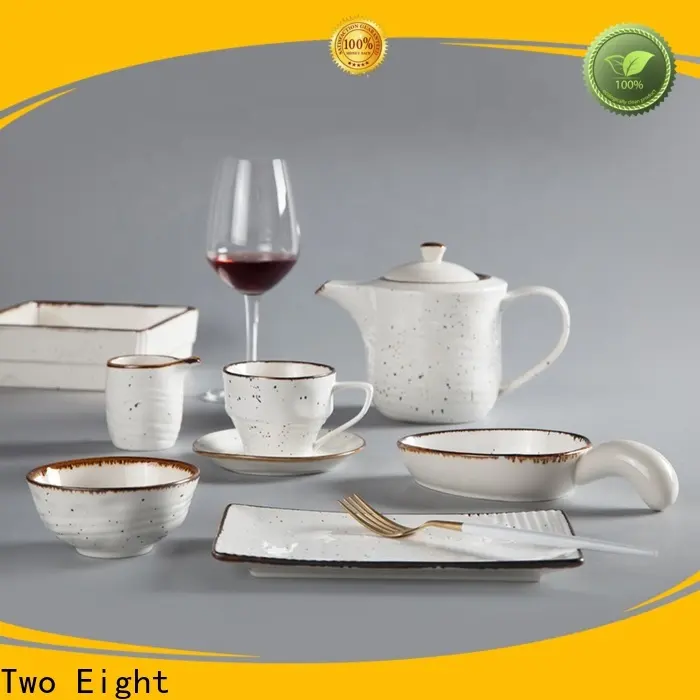Two Eight ceramic plate art factory for hotel 1