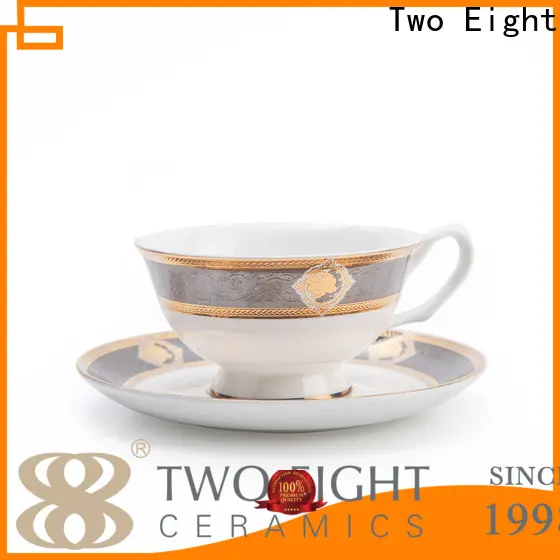 Two Eight teal coffee mugs for business for kitchen 1
