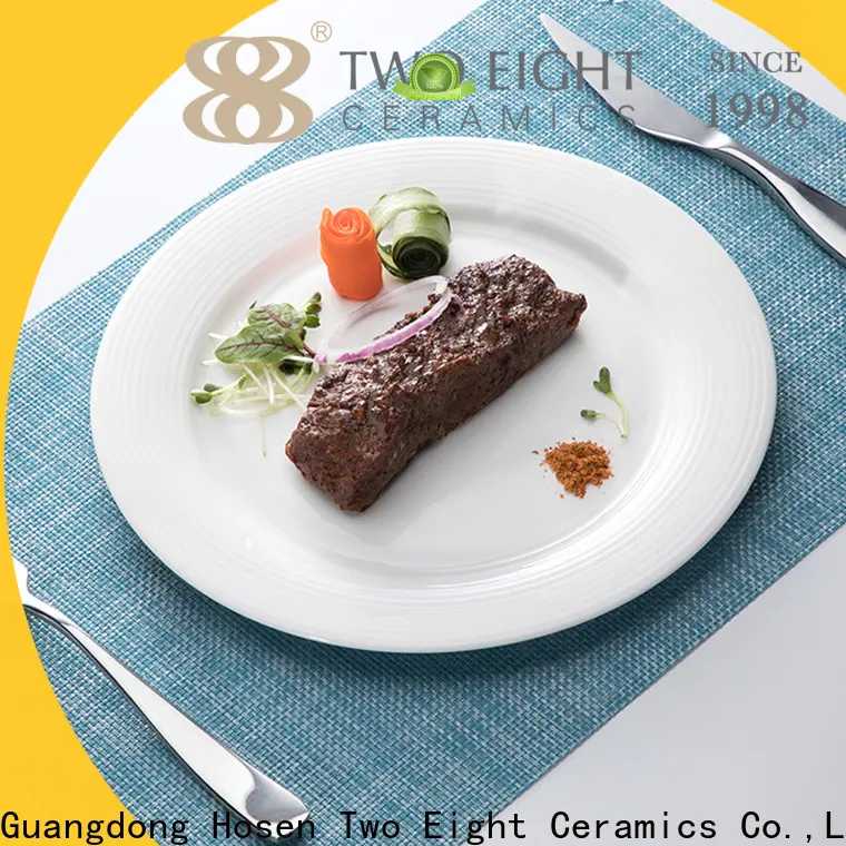 Two Eight unglazed ceramic plates Supply for hotel 1
