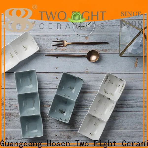 Two Eight diy ceramic plates Supply for bistro 1
