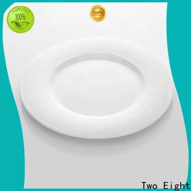 Two Eight plates white company for bistro 1