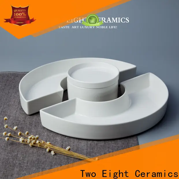 Two Eight rustic ceramic plates for business for restaurant1 1
