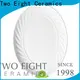 Wholesale ceramics white plate Suppliers for bistro 1