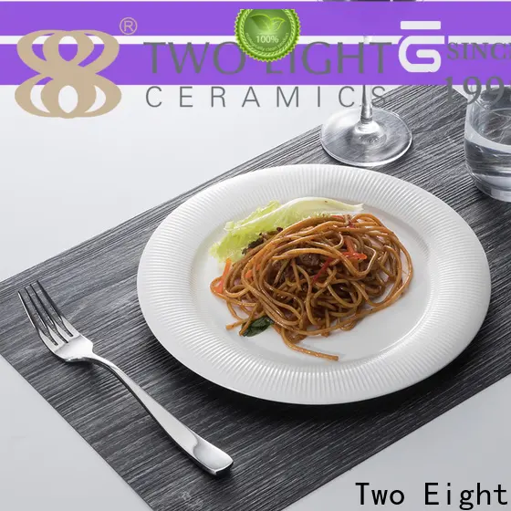 Two Eight flat ceramic plate Suppliers for home 1
